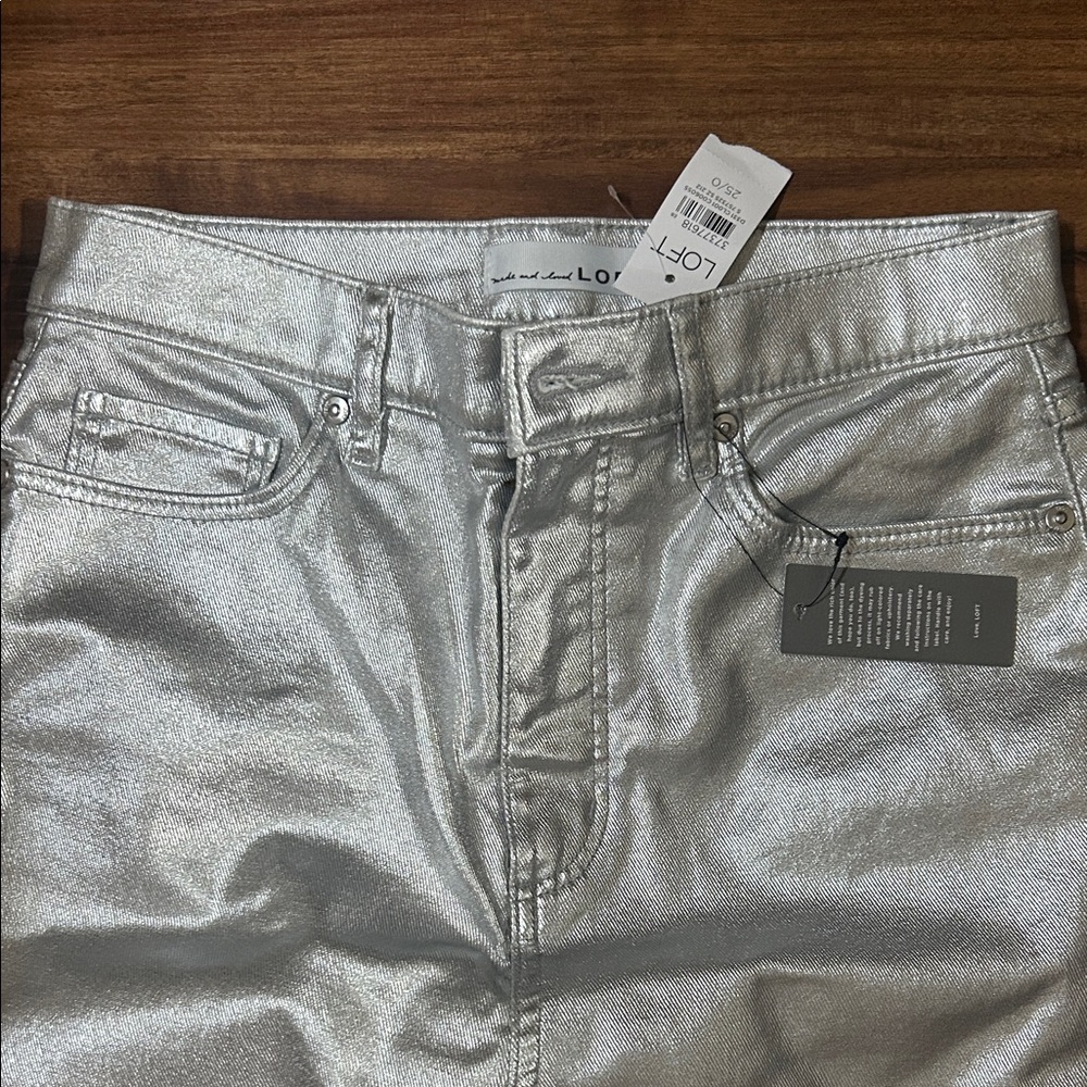 LOFT Silver Metallic Slim Men's Jeans